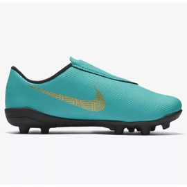 Nike Mercurial Vapor 12 Club Ps V CR7 Mg Jr AJ3096-390 jalkapallokengät sininen sininen 1