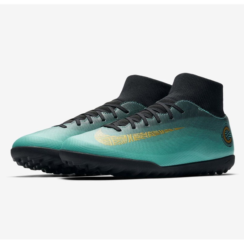 Nike Mercurialx 6 Club CR7 Tf AJ3570-390 jalkapallokengät sininen sininen 2