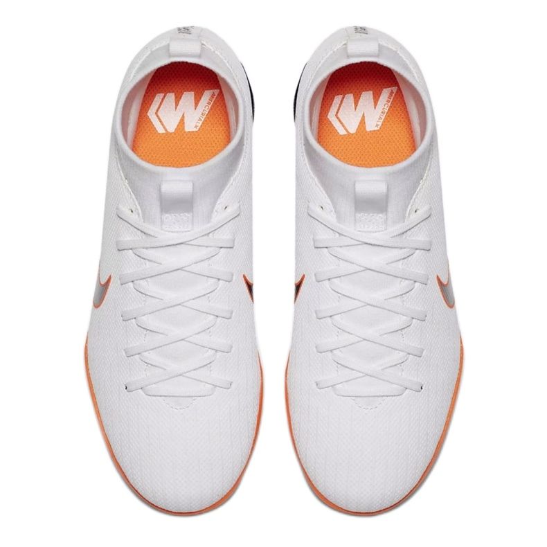 Nike Mercurial SuperflyX 6 Academy Gs Tf Jr AH7344-107 jalkapallokengät valkoinen valkoinen 1