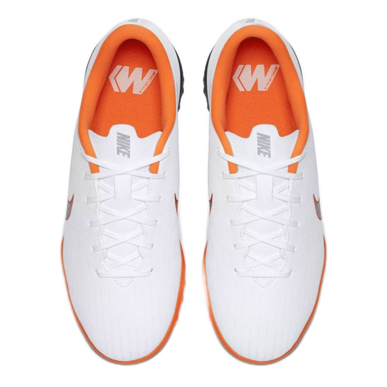 Nike Mercurial VaporX 12 Academy Gs Tf Jr AH7342-107 jalkapallokengät valkoinen valkoinen 1