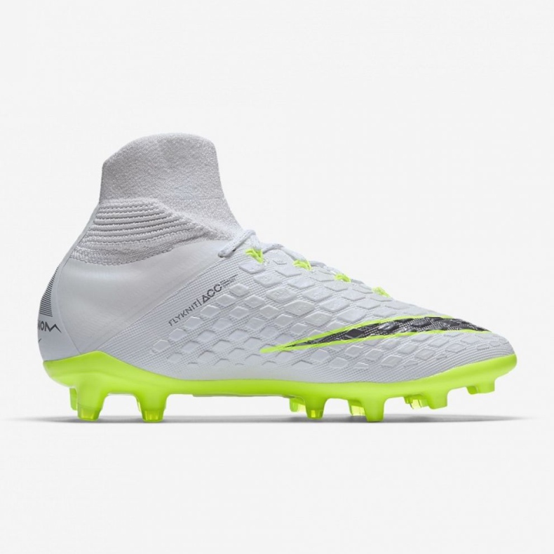 Nike Hypervenom Phantom 3 Elite Dynamic Fit Fg Jr AJ3791-107 jalkapallokengät valkoinen valkoinen 2