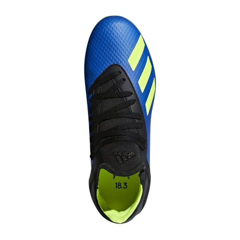 Adidas X 18.3 Fg Jr DB2416 jalkapallokengät laivastonsininen sininen 1