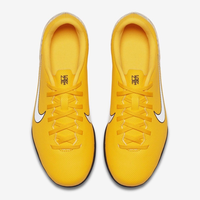 Nike Mercurial Vapor 12 Club Neymar Tf Jr AO9478-710 jalkapallokengät keltainen keltainen 2