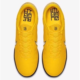 Nike Mercurial Vapor 12 Academy Neymar Ic Jr AO3122-710 jalkapallokengät keltainen keltainen 2