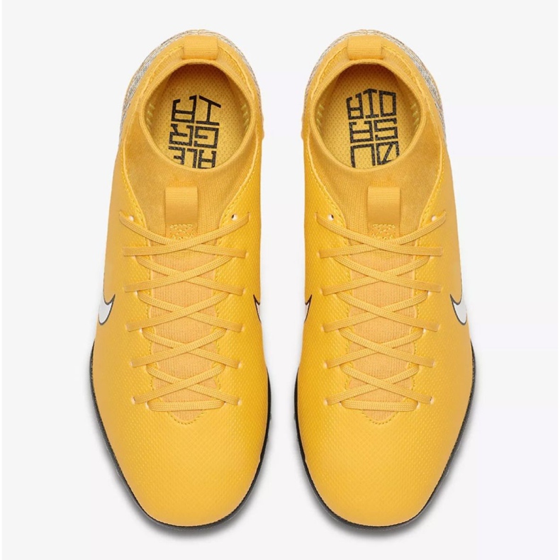 Jalkapallokengät Nike Mercurial Superfly 6 Academy Gs Neymar Tf Jr AO2887-710 keltainen keltainen 2