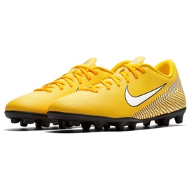 Nike Mercurial Vapor 12 Club Neymar Mg M AO3129-710 jalkapallokengät monivärinen keltainen 1