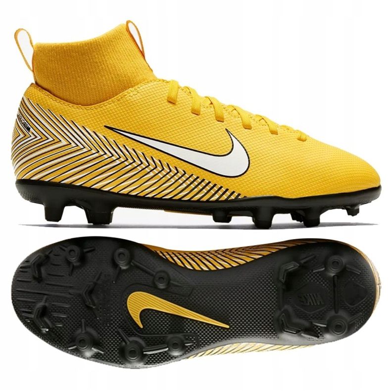 Nike Mercurial Superfly 6 Club Neymar Mg Jr AO2888-710 jalkapallokengät monivärinen keltainen 1
