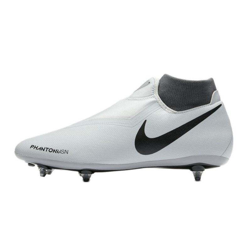 Nike Phantom Vsn Academy Df Sg AO3260-060 jalkapallokengät valkoinen harmaa 1