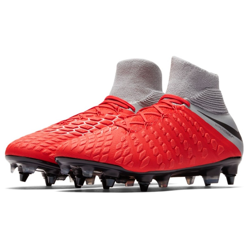 Nike Hypervenom 3 Elite Df Sg Pro Ac M AJ3812-600 jalkapallokenkä punainen punainen 2