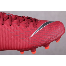 Nike Mercurial Vapor 12 Academy Gs Mg Jr AH7347-606 jalkapallokengät punainen punainen 1