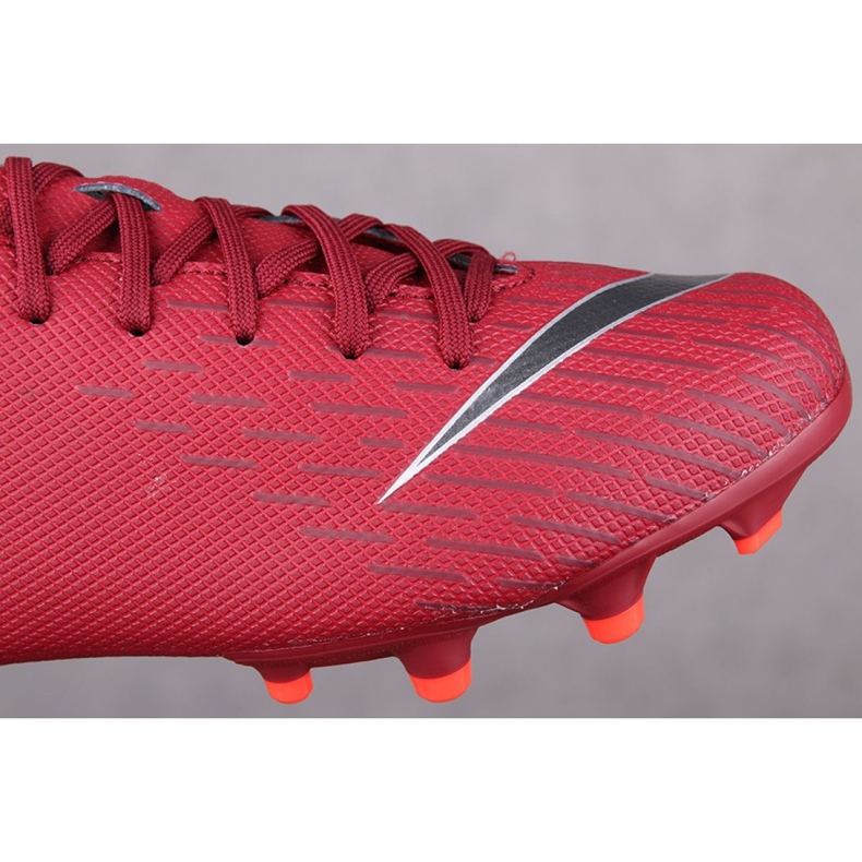 Nike Mercurial Vapor 12 Academy Gs Mg Jr AH7347-606 jalkapallokengät punainen punainen 1