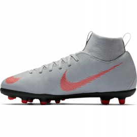Nike Mercurial Superfly 6 Club Mg Jr AH7339 060 valkoiset jalkapallokengät valkoinen valkoinen 2
