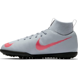 Nike Mercurial Superfly X 6 Club Tf Jr AH7345 060 jalkapallokengät valkoinen 2