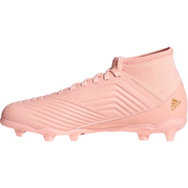 Adidas Predator 18.3 Fg Jr DB2317 jalkapallokengät vaaleanpunainen vaaleanpunainen 1