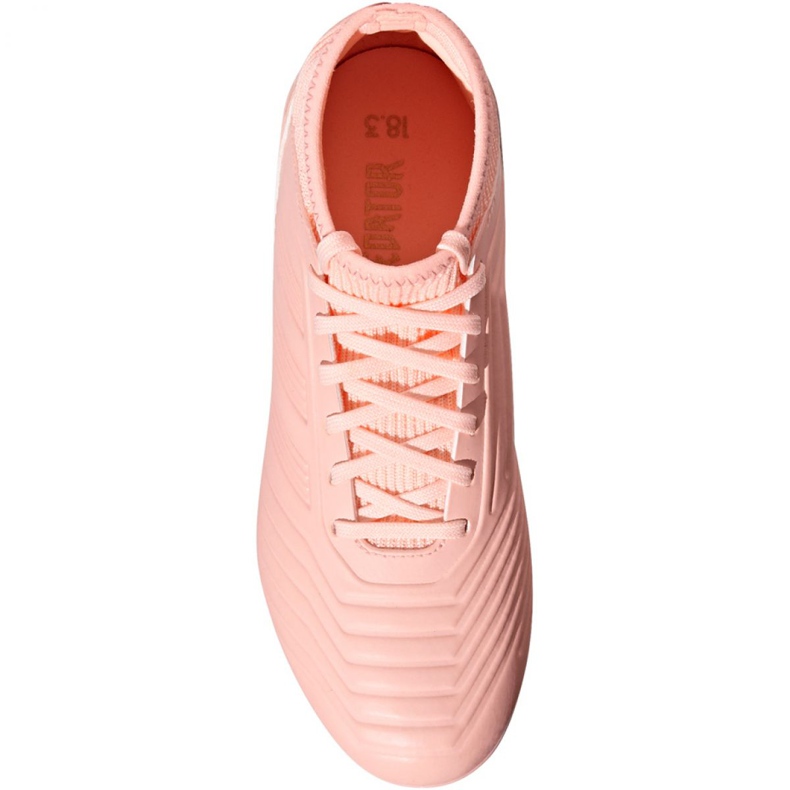 Adidas Predator 18.3 Fg Jr DB2317 jalkapallokengät vaaleanpunainen vaaleanpunainen 2