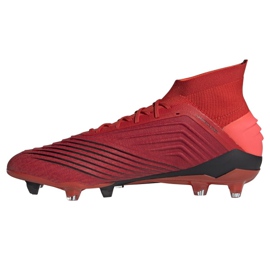 Adidas Predator 19.1 Fg M BC0552 jalkapallokengät monivärinen punainen 1