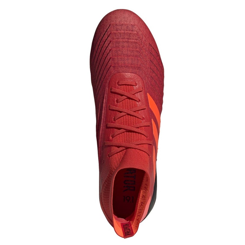 Adidas Predator 19.1 Fg M BC0552 jalkapallokengät monivärinen punainen 2