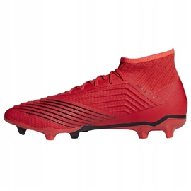 Adidas Predator 19.2 Fg M D97940 jalkapallokengät monivärinen punainen 1