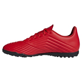 Adidas Predator 19.4 Tf M D97973 jalkapallokengät punainen punainen 1