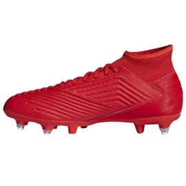 Adidas Predator 19.3 Sg M D97958 jalkapallokengät punainen punainen 1