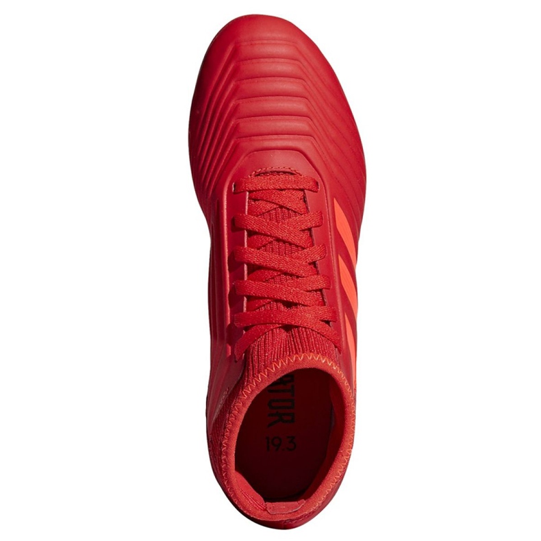 Adidas Predator 19.3 Jr D98005 jalkapallokengät punainen punainen 2