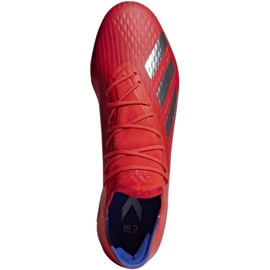 Adidas X 18.2 Fg M BB9363 jalkapallokengät punainen punainen 1