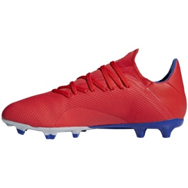 Adidas X 18.3 Fg M BB9367 jalkapallokengät monivärinen punainen 2