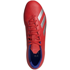 Adidas X 18.4 Fg M BB9376 jalkapallokengät punainen monivärinen 1