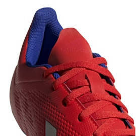 Adidas X 18.4 Fg M BB9376 jalkapallokengät punainen monivärinen 4