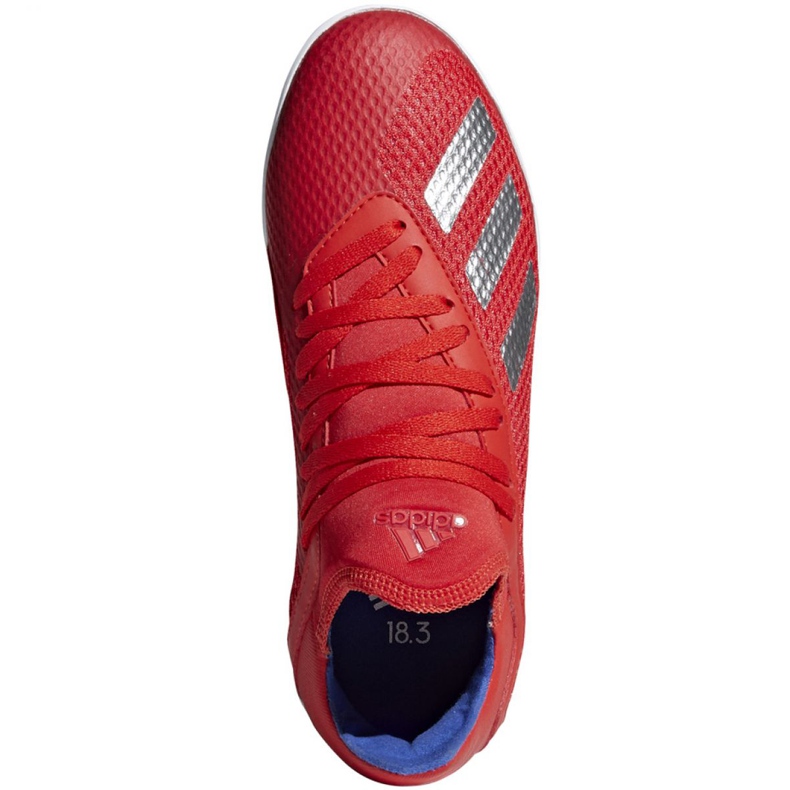 Sisäkengät adidas X 18.3 In Jr BB9396 monivärinen punainen 1