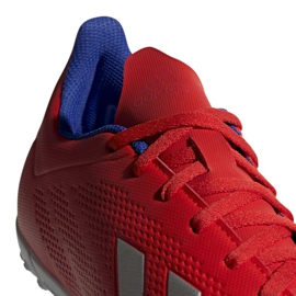 Adidas X 18.4 Tf M BB9413 jalkapallokengät monivärinen punainen 3