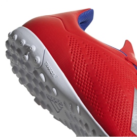 Adidas X 18.4 Tf M BB9413 jalkapallokengät monivärinen punainen 4