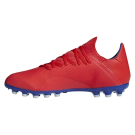 Adidas X 18.3 Ag M BC0299 jalkapallokengät monivärinen punainen 1