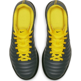 Nike Tiempo Legend 7 Club Tf Jr AH7261-070 jalkapallokengät musta harmaa 2