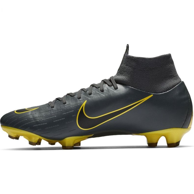 Nike Mercurial Superfly 6 Pro Fg M AH7368-070 jalkapallokengät musta harmaa 1