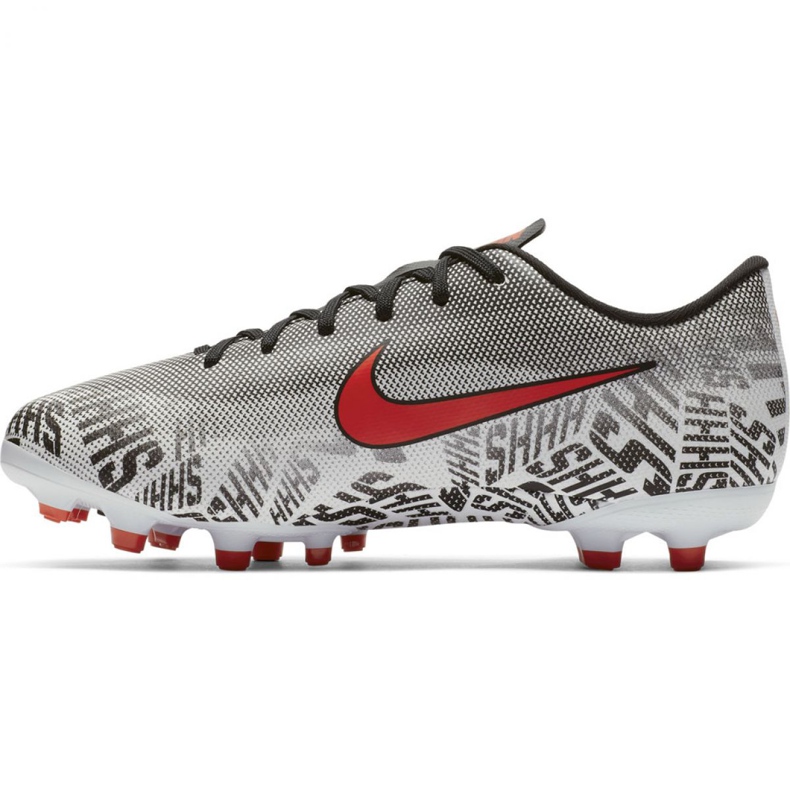 Nike Mercurial Vapor 12 Academy Neymar FG / MG Jr AO2896-170 Jalkapallokengät valkoinen valkoinen 2