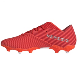 Adidas Nemeziz 19.2 Fg M F34385 jalkapallokengät punainen punainen 2