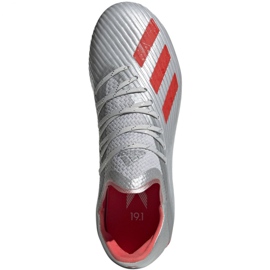 Adidas X 19.1 Fg Jr F35683 jalkapallokengät harmaa harmaa 2