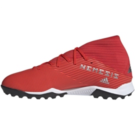 Adidas Nemeziz 19.3 Tf M F34427 jalkapallokengät punainen punainen 2
