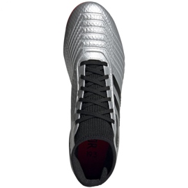Adidas Predator 19.3 Fg M F35595 jalkapallokengät punainen hopea 2