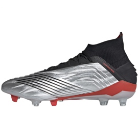 Adidas Predator 19.1 Fg M F35607 jalkapallokengät harmaa hopea 1