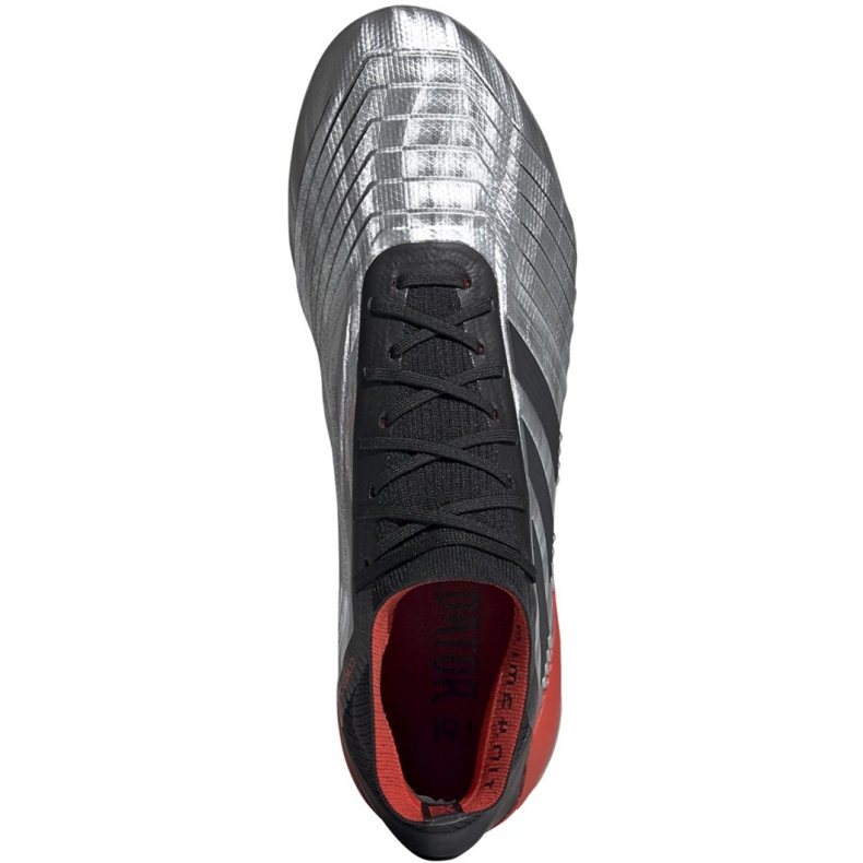 Adidas Predator 19.1 Fg M F35607 jalkapallokengät harmaa hopea 2
