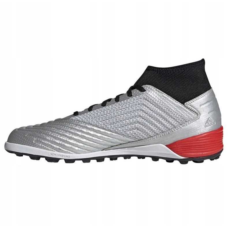 Adidas Predator 19.3 Tf M F35629 jalkapallokengät harmaa hopea 1