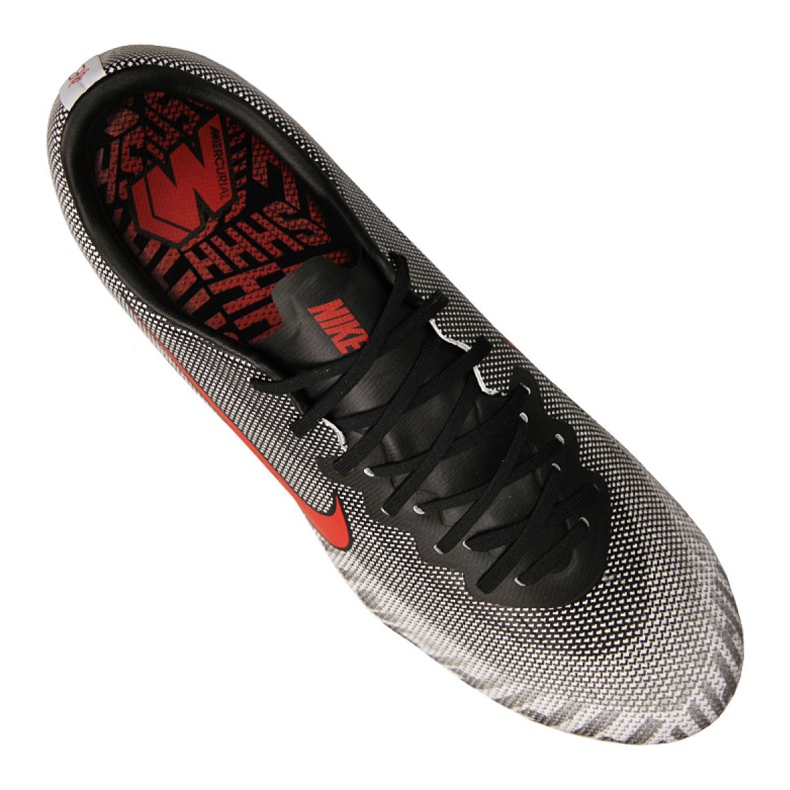 Nike Vapor 12 Pro Njr Fg M AO3123-170 jalkapallokengät harmaa valkoinen 2