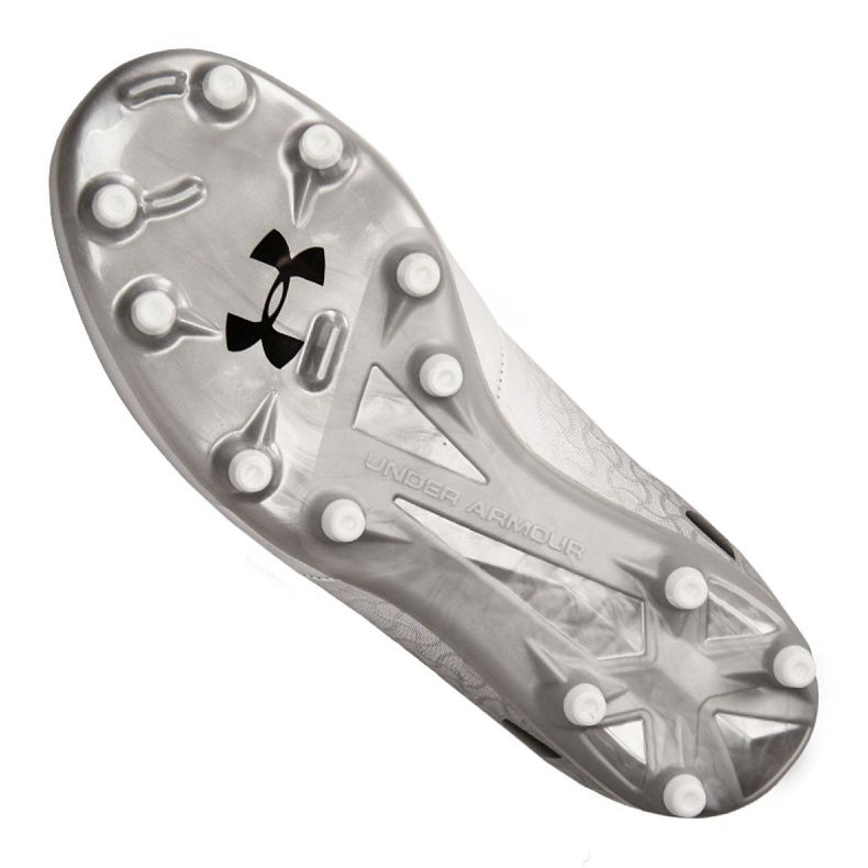 Under Armour Magnetico Select Fg Jr 3000122-100 jalkapallokengät monivärinen valkoinen 2