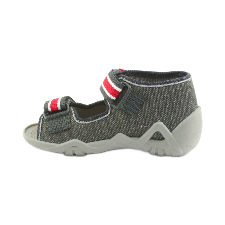 Poikien tossut Napa Befado 250P089 harmaa punainen 2