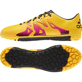 Adidas X 15.3 Tf M S74660 jalkapallokengät oranssi oranssi 1
