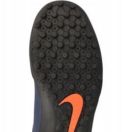Nike HypervenomX Pro Tf M 749904-480 jalkapallokengät sininen, musta, laivasto, oranssi laivastonsininen 1