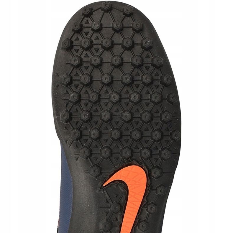 Nike HypervenomX Pro Tf M 749904-480 jalkapallokengät sininen, musta, laivasto, oranssi laivastonsininen 1
