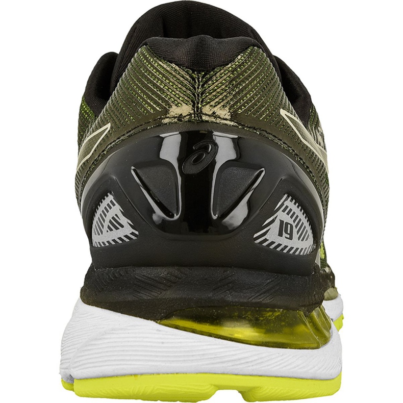 Juoksukengät Asics Gel-Nimbus 19 M T700N-9007 musta keltainen 2